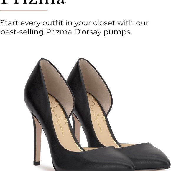 Women's D'Orsay Pump Size 8 Leather Sole Pointy Toe High Heel Stiletto - Picture 2 of 5